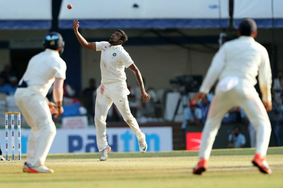 R Ashwin took the last wicket to fall