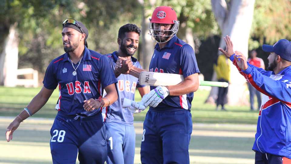Hammad Shahid is all smiles after his 17 not out helped USA across the line