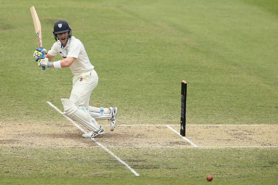 Peter Nevill works the ball to leg