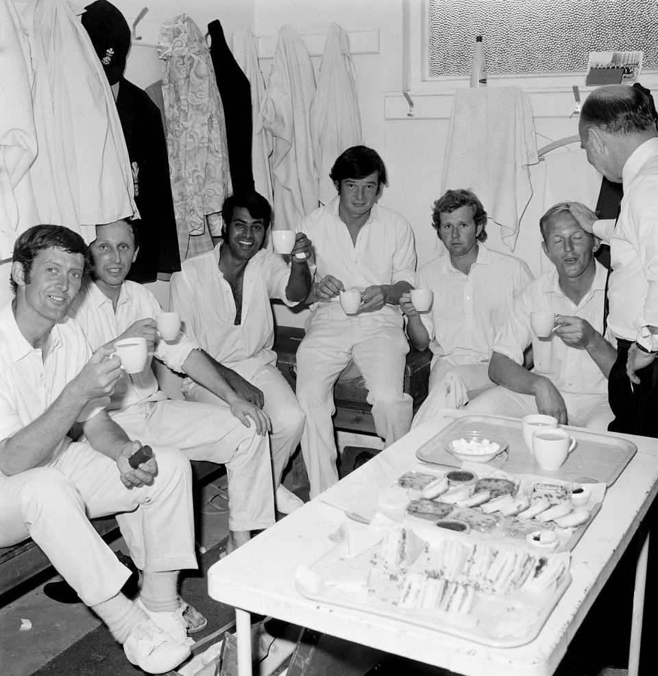 Surrey celebrate their Championship win with tea and sandwiches