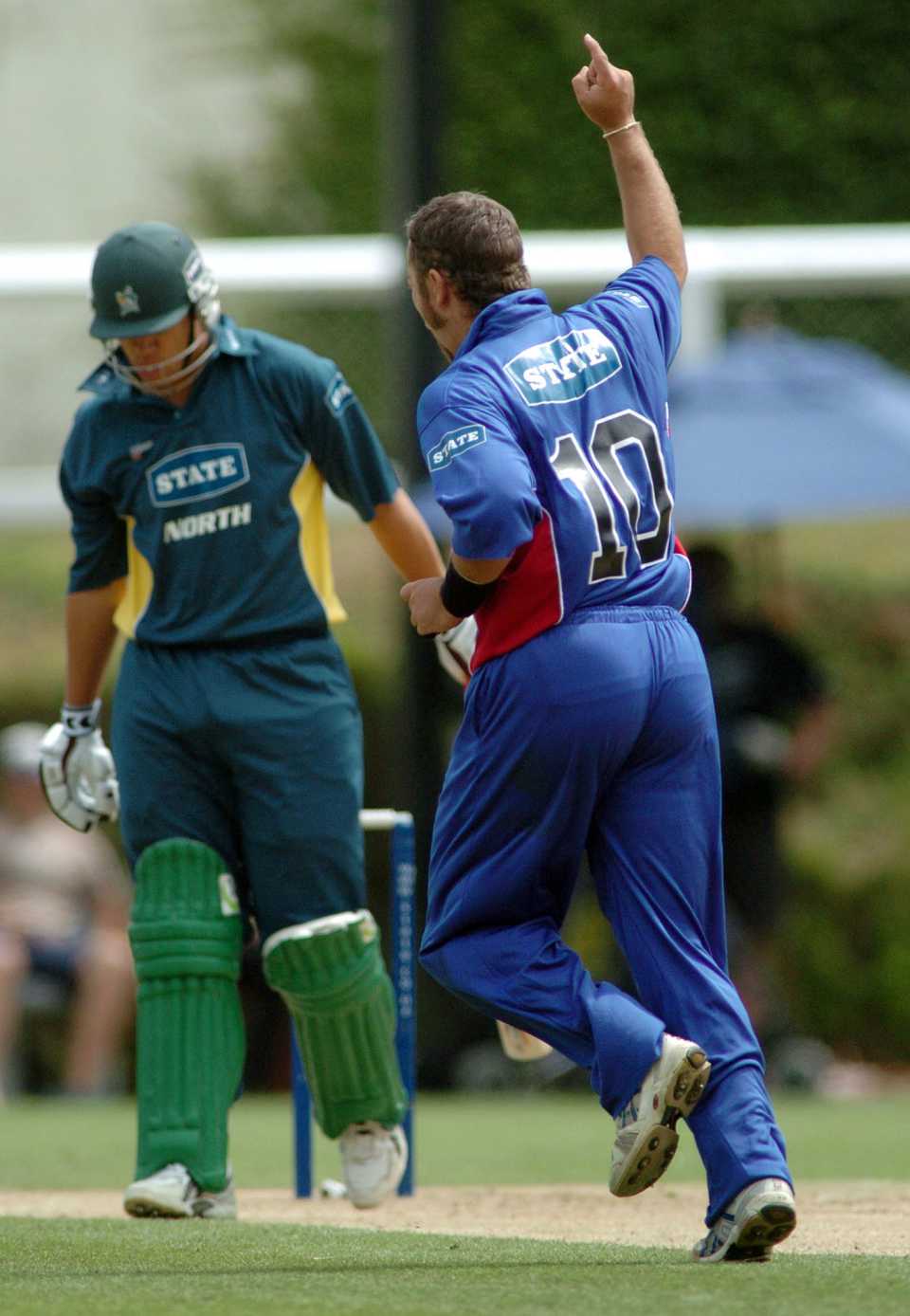 Ross Taylor is caught behind for 2 off Craig McMillan, North Island v South Island, State of Origin, Pukekura Park, February 13, 2005