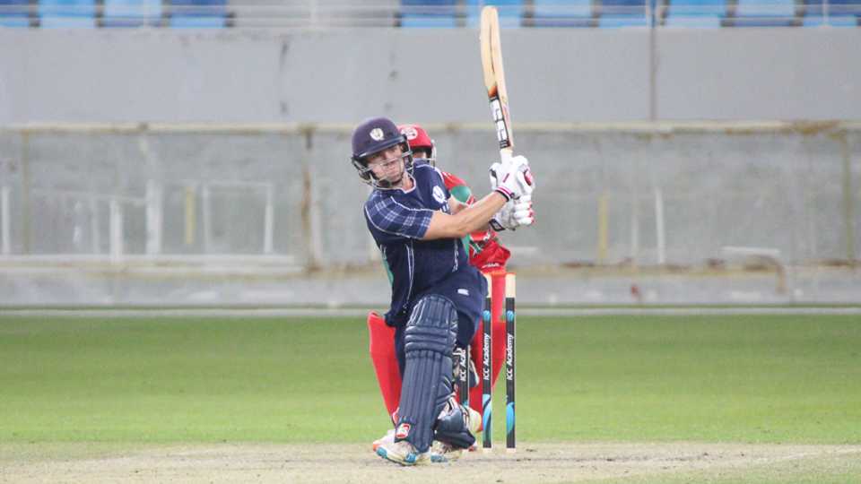 Matthew Cross top-scored with 47 in Scotland's chase