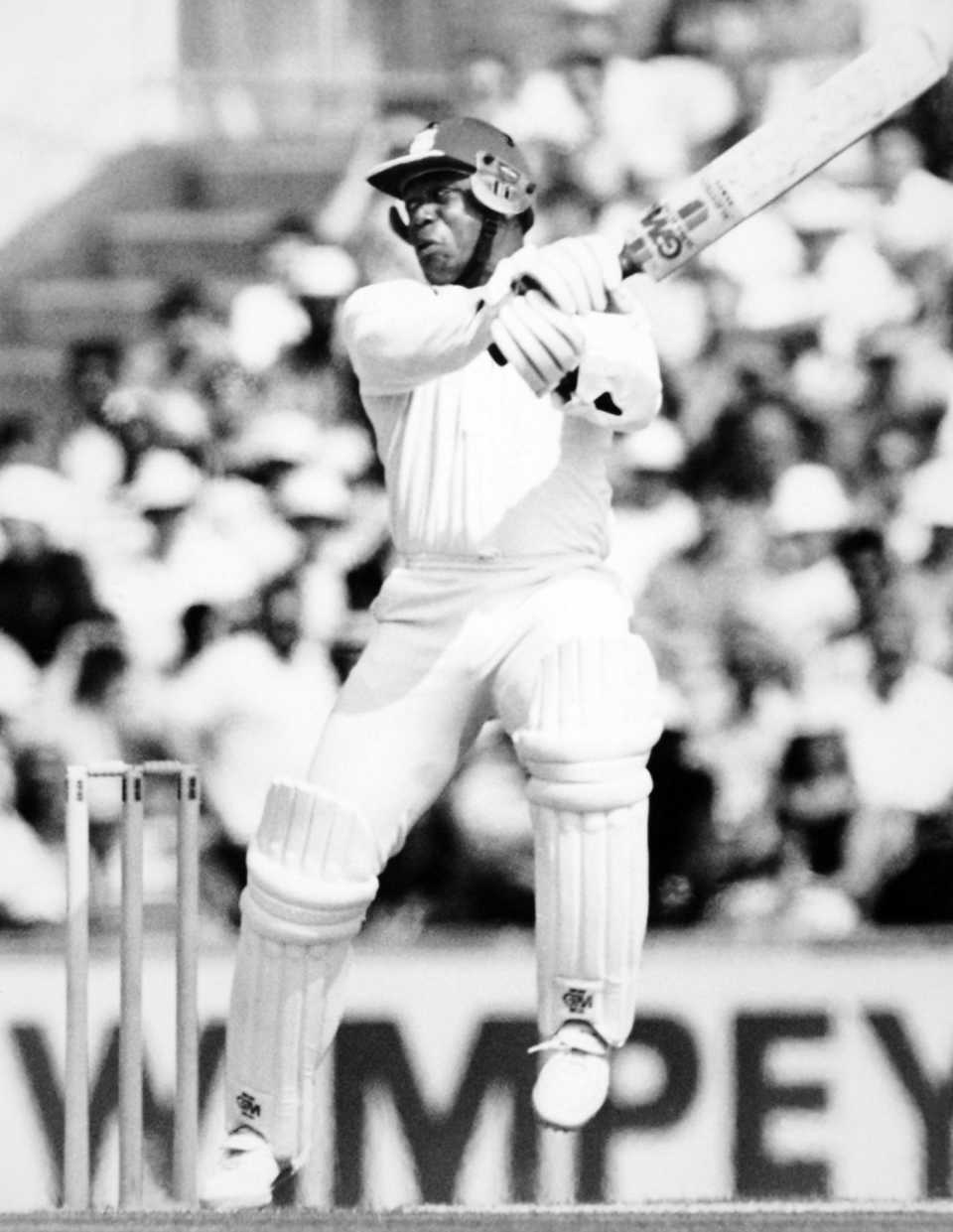 Desmond Haynes cuts the ball to the boundary, England v West Indies, fifth Test, day four, The Oval, August 8, 1988