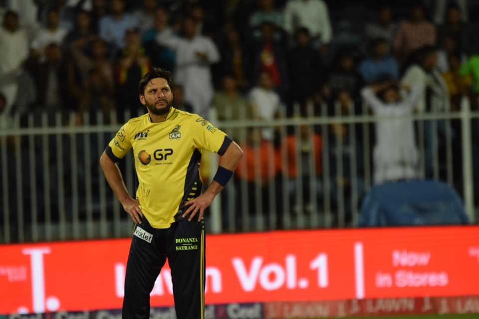Shahid Afridi in a contemplative mood