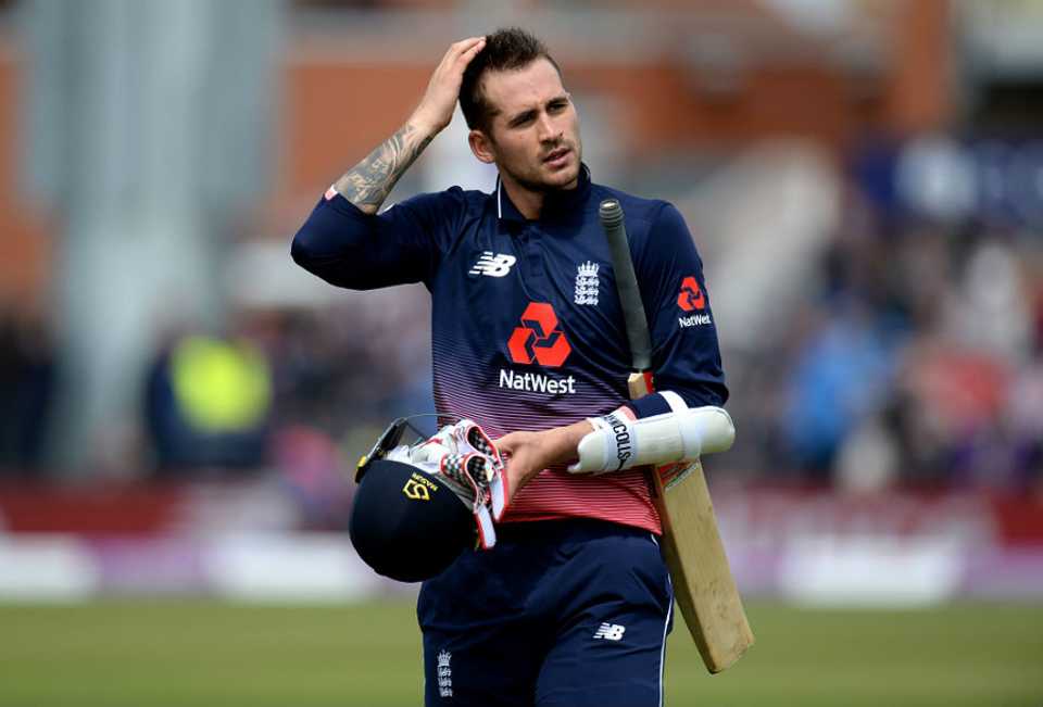 Alex Hales fell for 55 from 39 balls