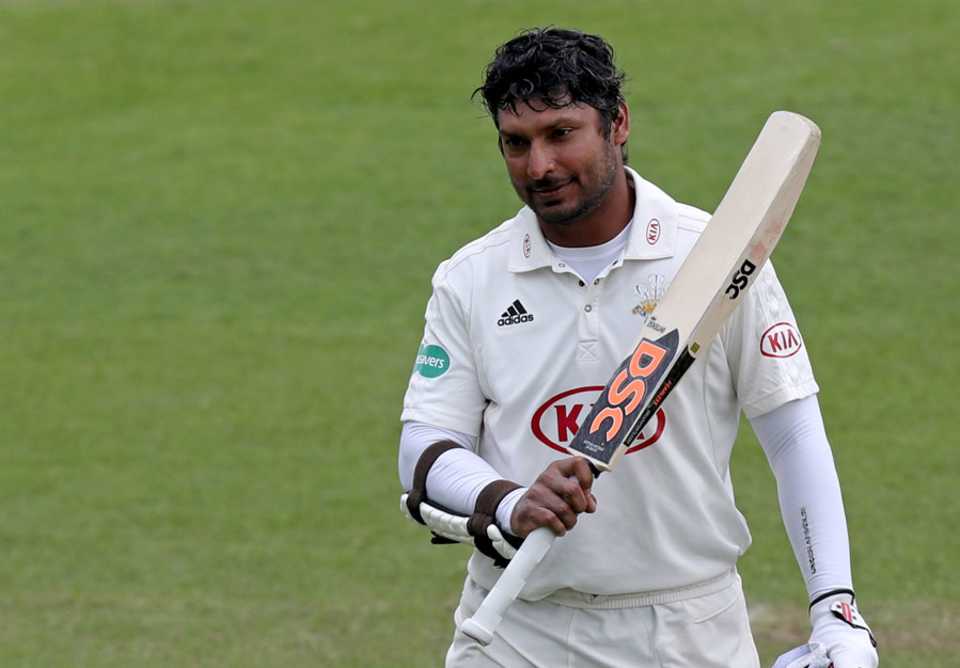 Kumar Sangakkara fell 16 runs short of a sixth consecutive hundred