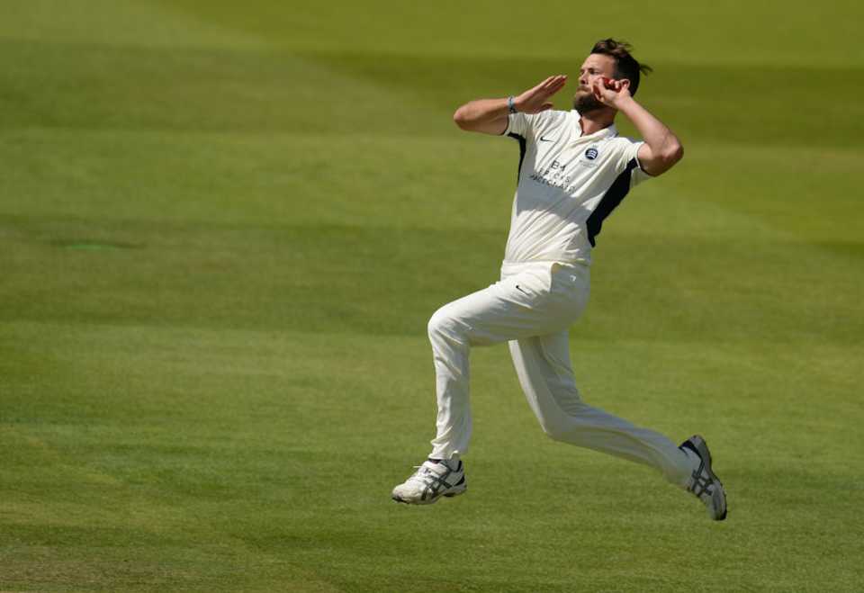 James Franklin persevered on a tough bowling day for Middlesex