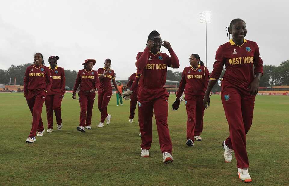 Stafanie Taylor leads West Indies off the field