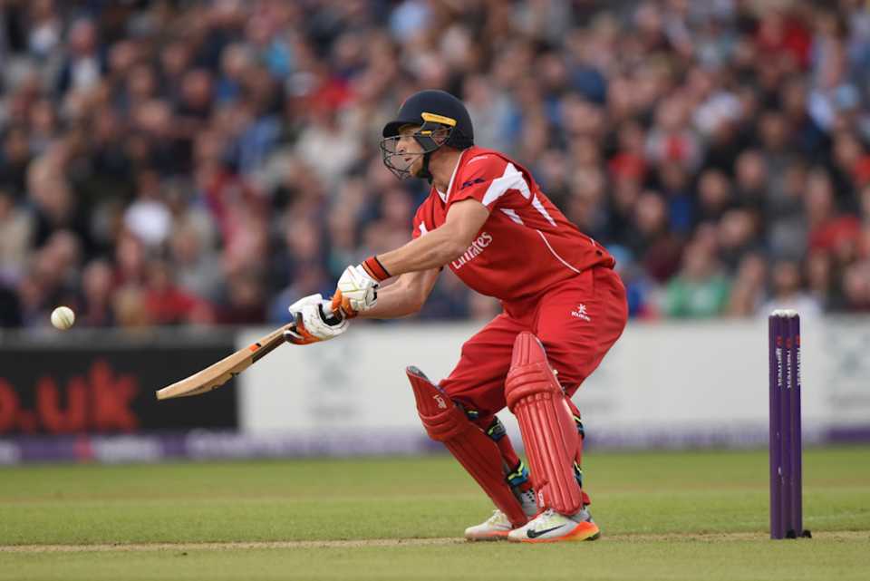Jos Buttler in action in the Roses T20, Lancashire v Yorkshire, NatWest Blast, North Group, Old Trafford, July 14, 2017