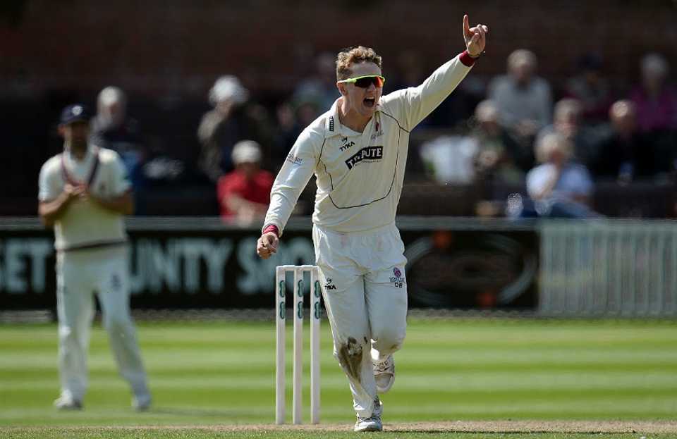 Dominic Bess claimed five wickets for Somerset