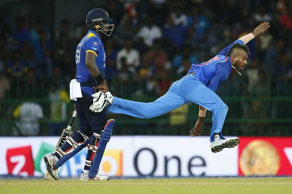 Hardik Pandya finished with figures of 2 for 50, Sri Lanka v India, 4th ODI, Colombo, August 31, 2017