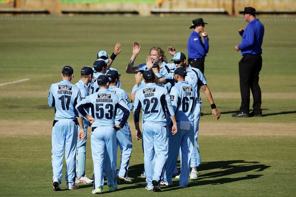 Mickey Edwards took 4 for 31 in nine overs, New South Wales v Tasmania, JLT One-Day Cup 2017, Perth