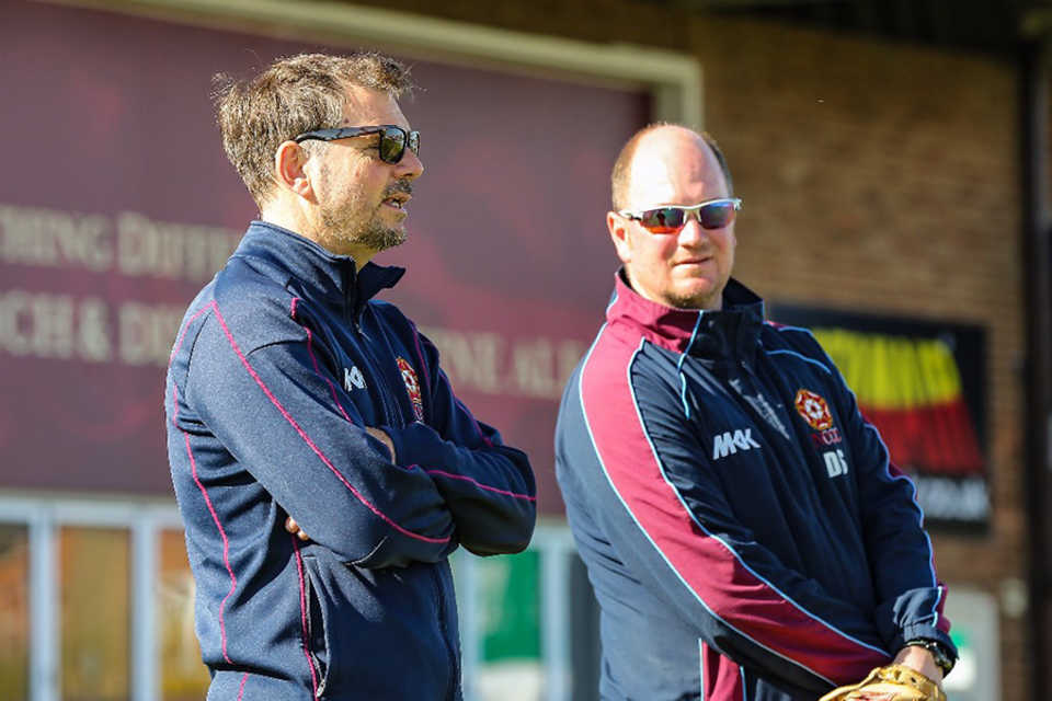 David Sales (right) has won a full-time role as Northants' batting coach