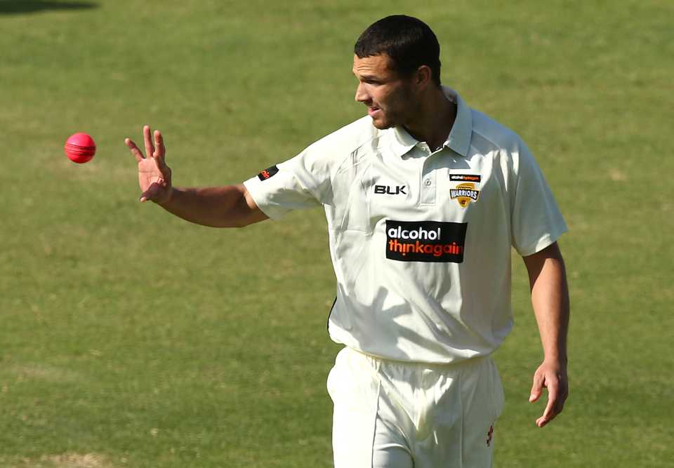 Nathan Coulter-NIle prepares to bowl