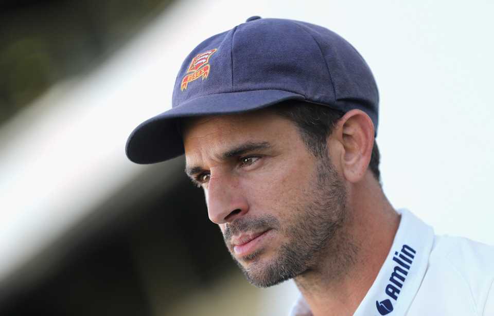 Ryan ten Doeschate talks to the media after Essex's win