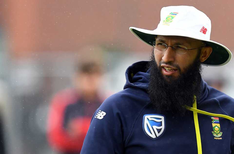 Hashim Amla at a practice session