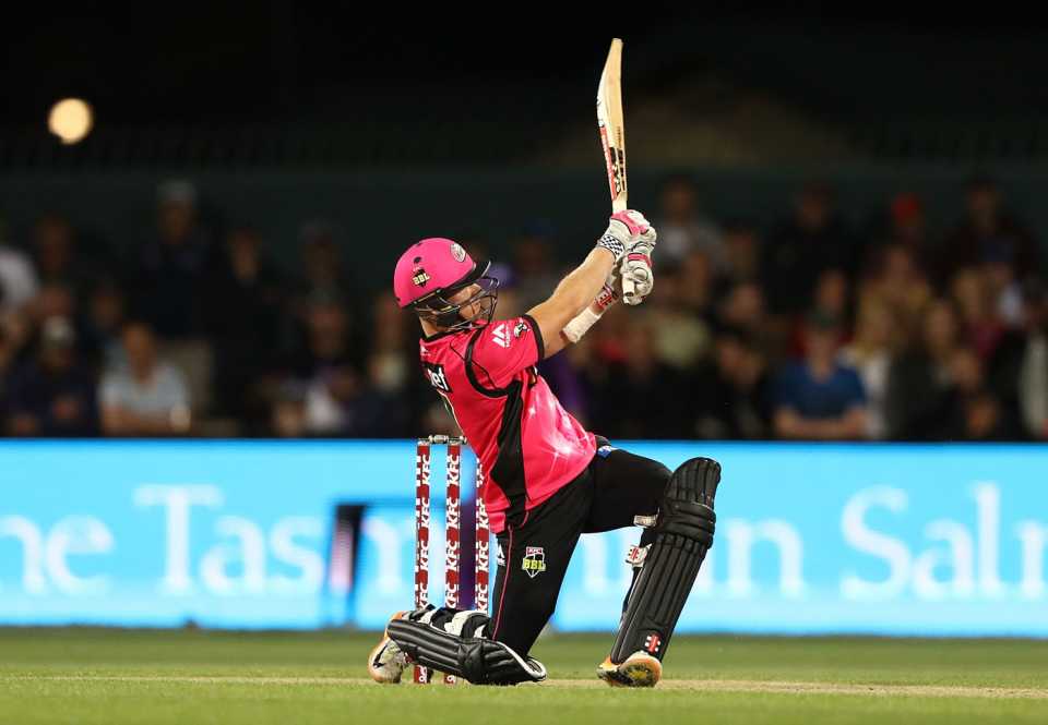 Sam Billings goes for the big one