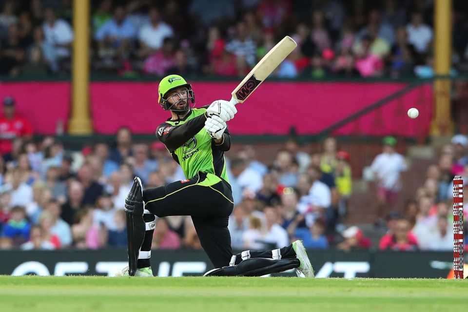 James Vince started his innings with a flurry of boundaries, Sydney Thunder v Sydney Sixers, BBL 2017-18, Sydney, January 13, 2018