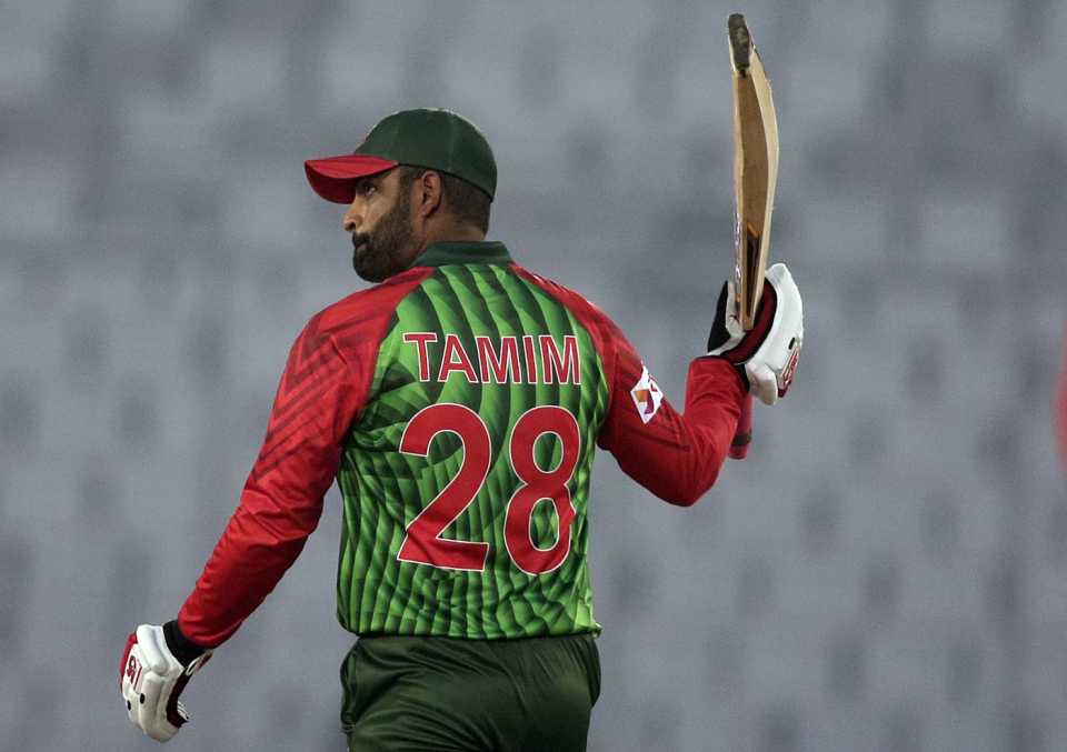Tamim Iqbal made a fluent fifty, Bangladesh v Zimbabwe, tri-series, Mirpur, January 15, 2018