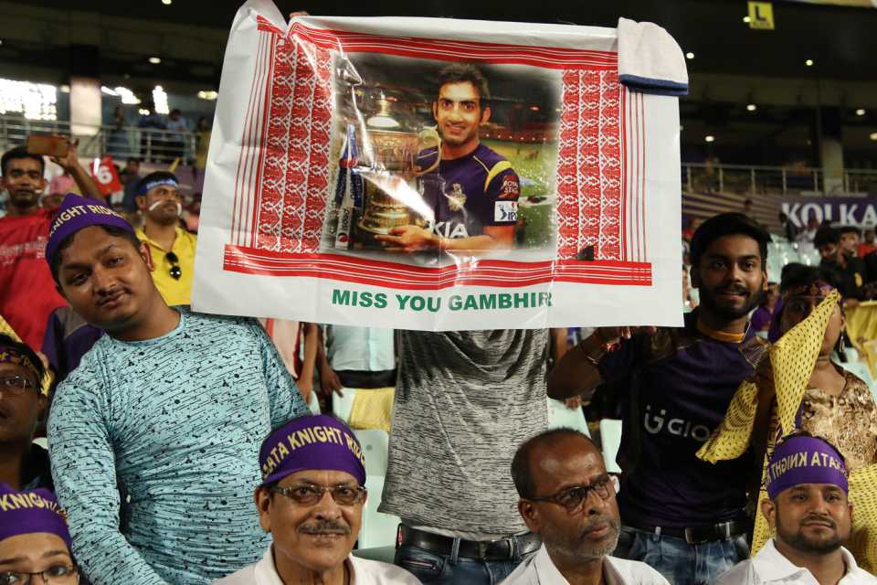 Kolkata fans with a message for Gautam Gambhir