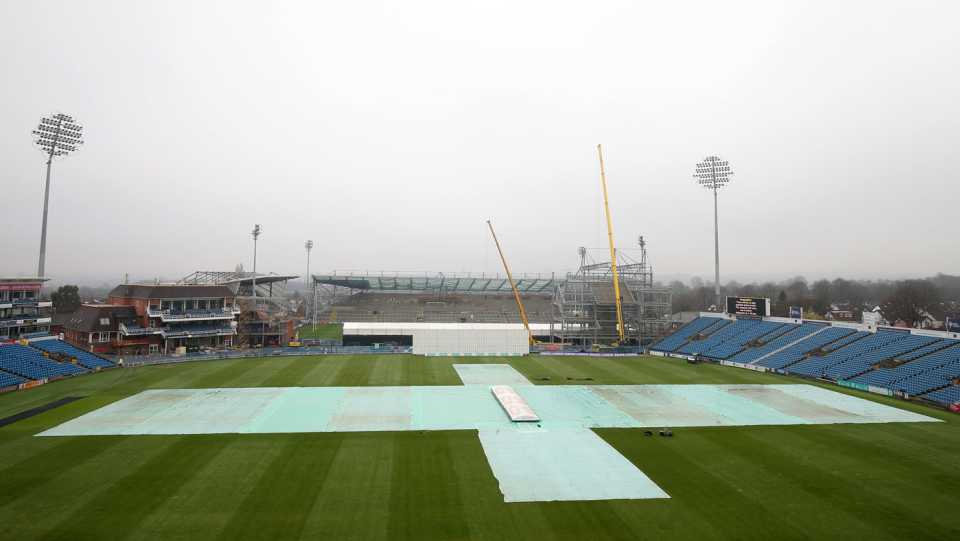 The covers were firmly on at Headingley