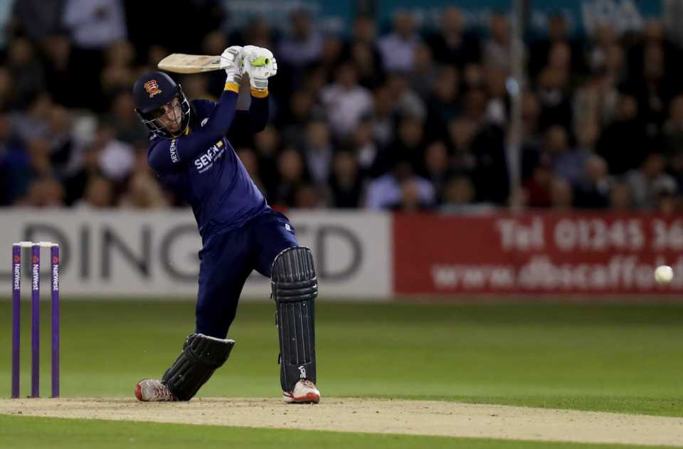 Dan Lawrence in action, Essex v Kent, NatWest T20 Blast, Chelmsford, August 20, 2017