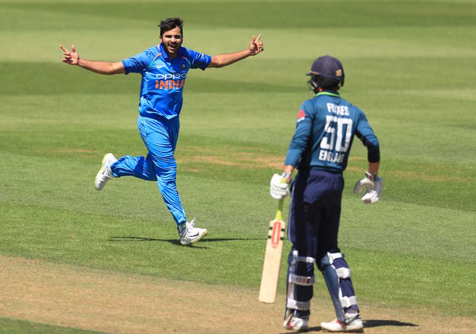 Shardul Thakur removed Ben Foakes, England Lions v India A, Tri-series, Final, The Oval, July 2, 2018