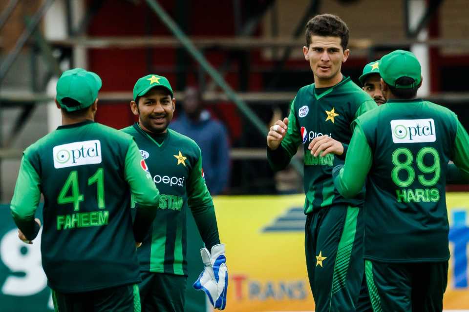 Shaheen Shah Afridi took three wickets against Australia, Australia v Pakistan, 5th match, T20I Tri-series, Harare, July 5, 2018