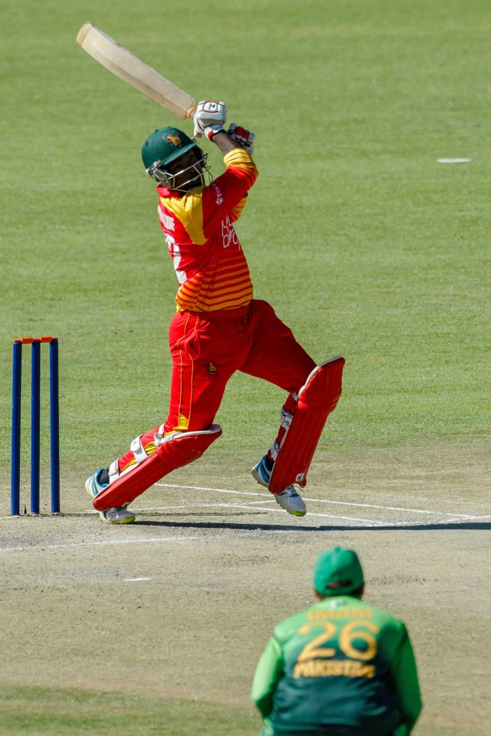Tinashe Kamunhukamwe struck his highest ODI score, Zimbabwe v Pakistan, 5th ODI, Bulawayo, July 22, 2018