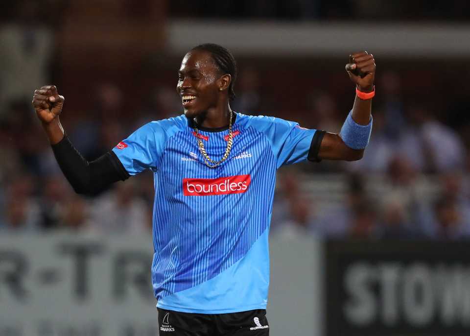 Jofra Archer secured victory with a hat-trick