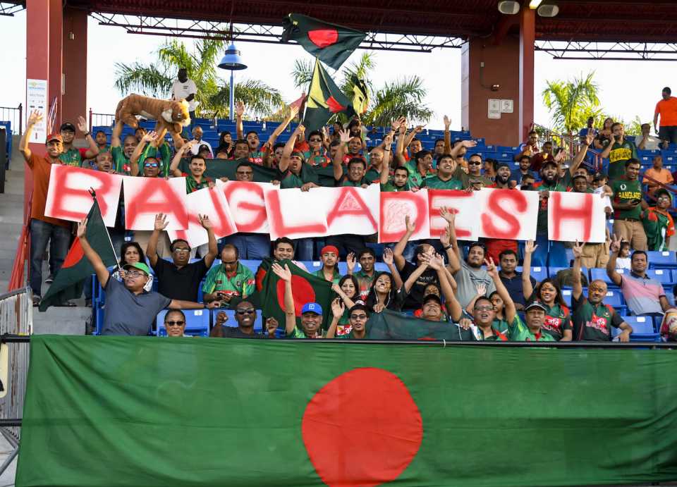 Bangladesh fans showed up in big numbers