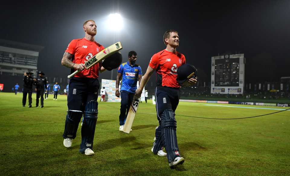 Ben Stokes and Eoin Morgan saw the chase home