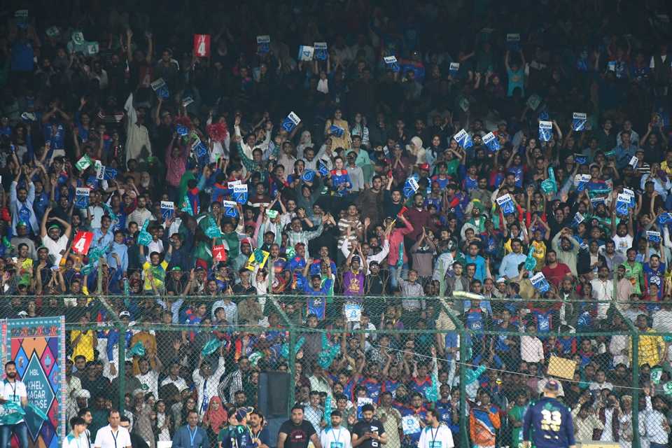 Packed stands at the National Stadium for the Karachi Kings v Quetta Gladiators game