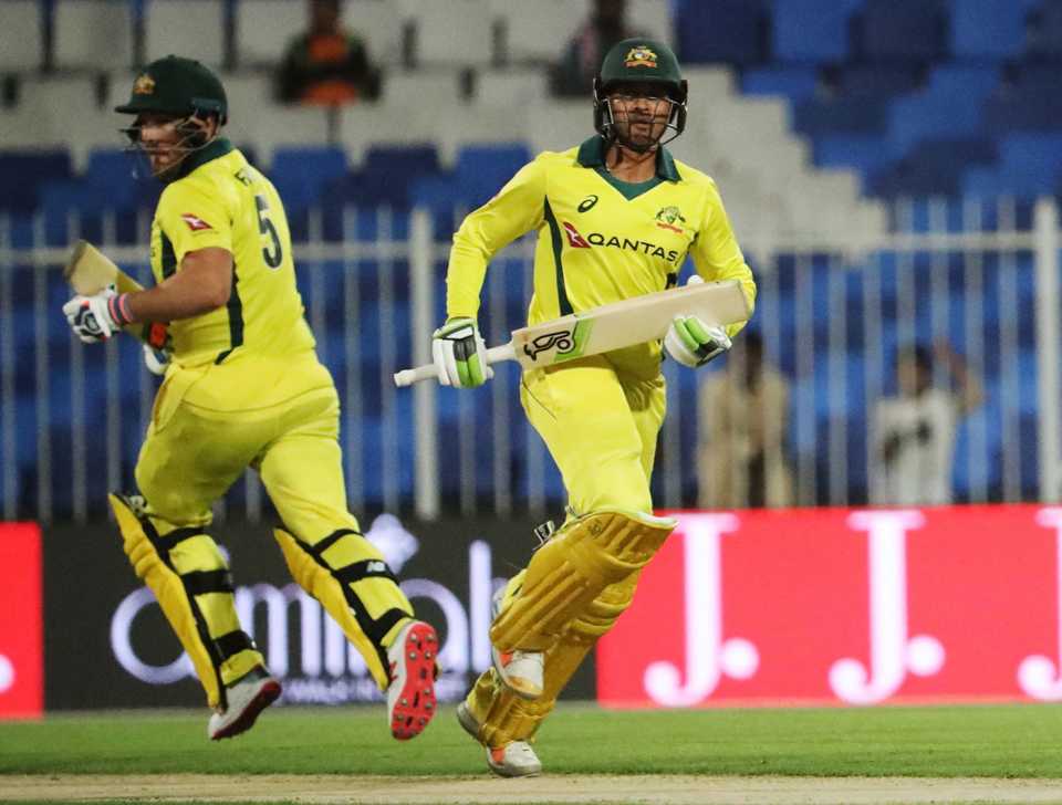 Aaron Finch and Usman Khawaja added a double-century opening stand, Pakistan v Australia, 2nd ODI, Sharjah, March 24, 2019