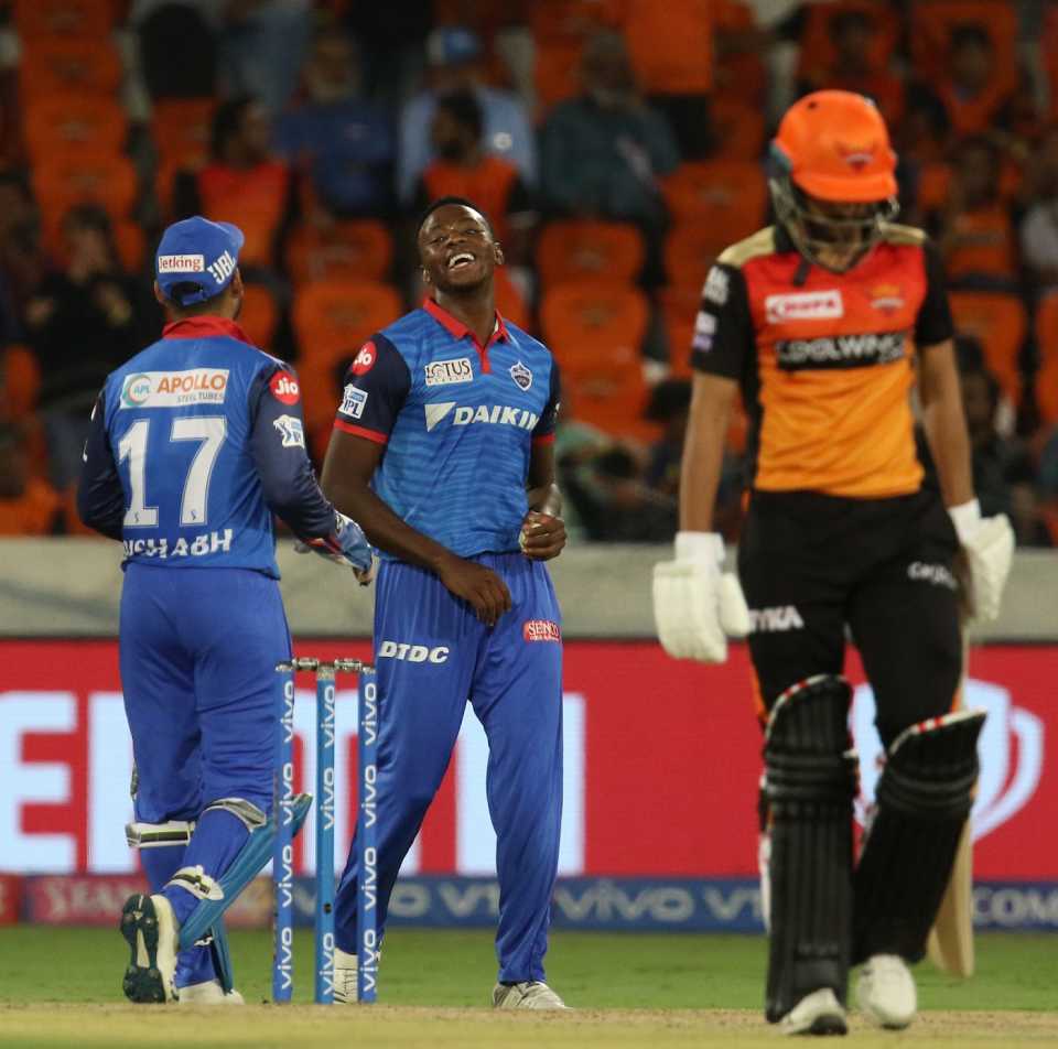 Kagiso Rabada picked up four wickets, Sunrisers Hyderabad v Delhi Capitals, IPL 2019, Hyderabad, April 14, 2019