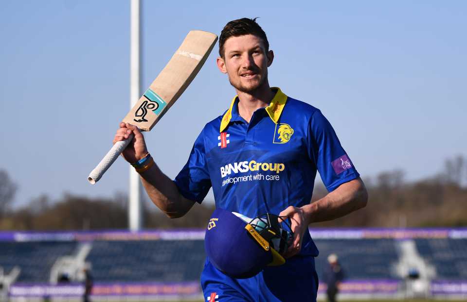 Cameron Bancroft walks off after his second consecutive hundred, Durham v Leicestershire, Royal London Cup, North Group, Chester-le-Street, April 19, 2019