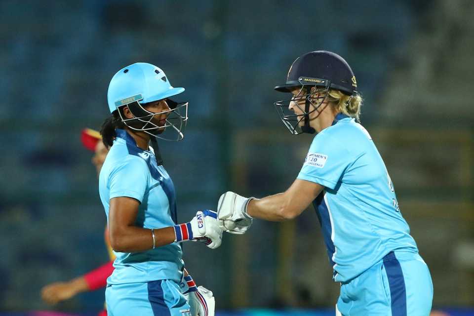 Harmanpreet Kaur and Sophie Devine rebuilt for Supernovas after quick wickets, Supernovas v Trailblazers, Women's T20 Challenge, Jaipur, May 6, 2019