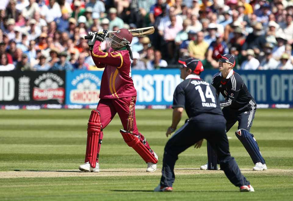 Chris Gayle goes big, England v West Indies, 2nd ODI, Bristol, May 24, 2009