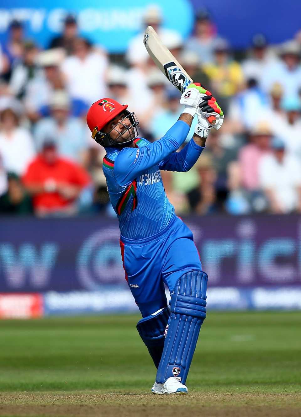 Rashid Khan smashes Marcus Stoinis for six, fourth match, World Cup 2019, Afghanistan v Australia, Bristol County Ground, Bristol, England, June 01, 2019