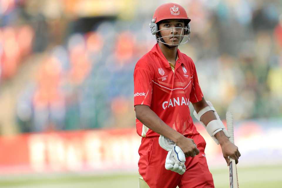 Canada's Nitish "Tendulkar" Kumar was 16 when he played the 2011 World Cup, making a grand total of ten runs in his three innings in the tournament