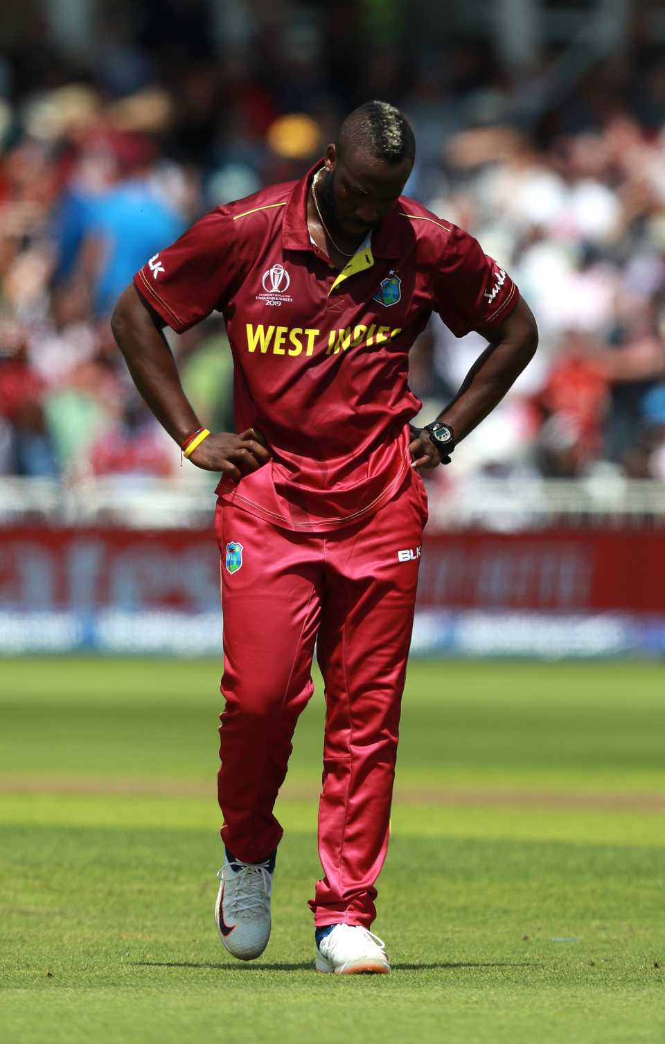 A downcast Andre Russell ponders his options