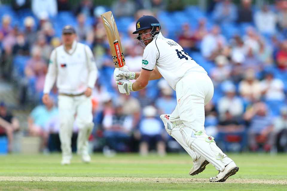 Dom Sibley turns into the leg side, Yorkshire v Warwickshire, County Championship Division One, York, June 18, 2019