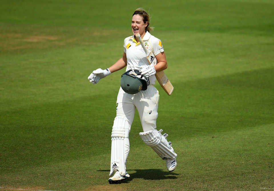 Ellyse Perry celebrates, England v Australia, only Test, Women's Ashes, Day 2, July 19, 2019
