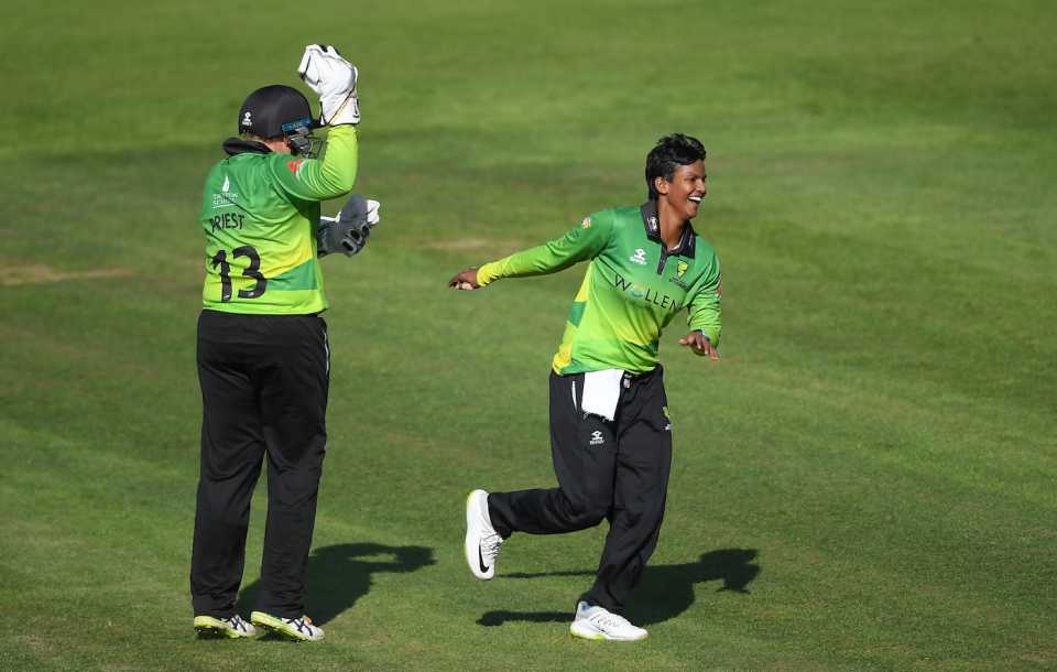 Deepti Sharma is thrilled after taking a wicket