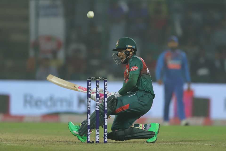 Mushfiqur Rahim's innings wasn't short of innovative shots, India v Bangladesh, 1st T20I, Delhi, November 3, 2019