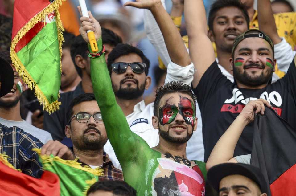 Afghanistan fans root for their team, Afghanistan v West Indies, 2nd ODI, Lucknow, November 9, 2019