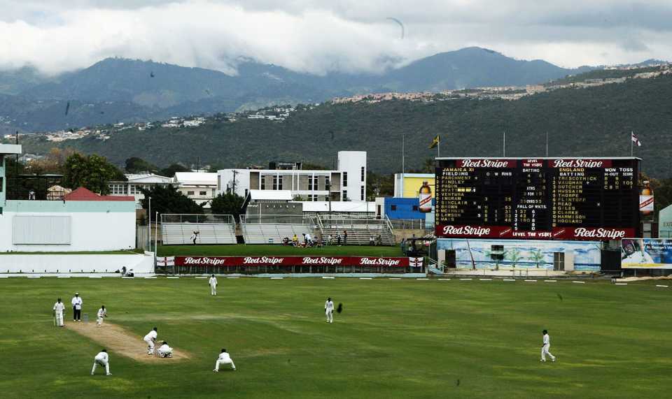 A general view of Sabina Park during a tour game