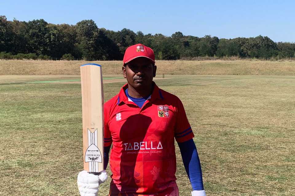 Czech Republic batsman Sudesh Wickramasekara equalled the record for the fastest T20I hundred