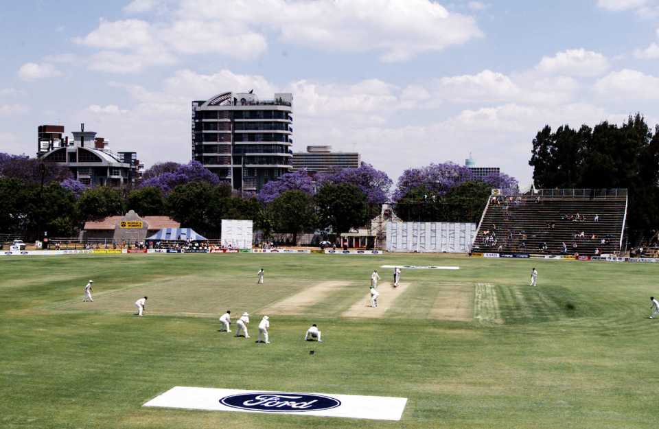 A general view of the Harare Sports Club, Zimbabwe v Australia, Only Test, 1st day, Harare, October 14, 1999