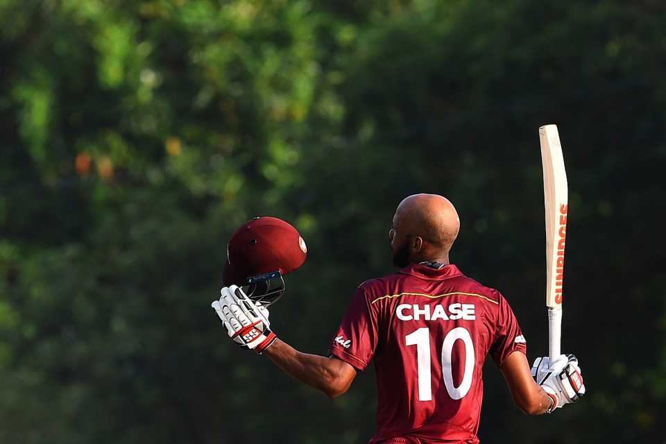 Roston Chase tuned up for the Sri Lanka ODIs with a ton